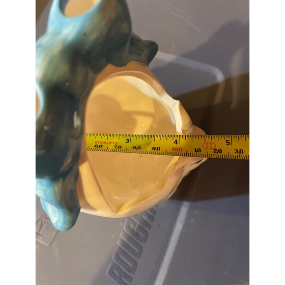 Easter Spring Bunny Rabbit White Ceramic Container Decorative Basket - Picture 7 of 8